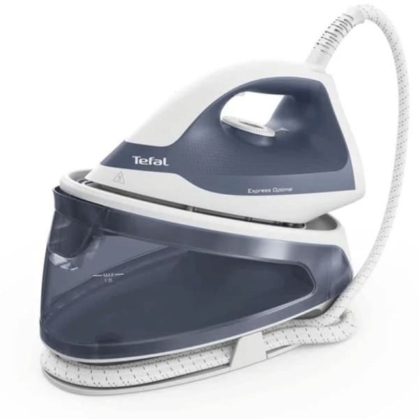 Centrale Vapeur TEFAL Express Optimal 2400W SV4110 Bleu Centrale Vapeur TEFAL Express Optimal 2400W SV4110 Bleu